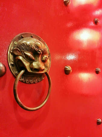 Traditional Chinese styled door.の素材