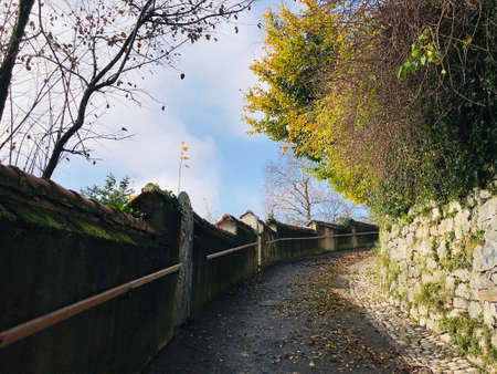 Scenery of slope   in Ljubljana, Slovenia.の写真素材