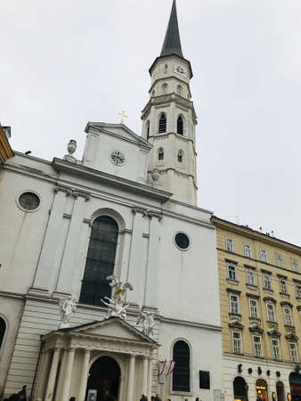 The Augustinian Church in Vienna, Austria.の写真素材