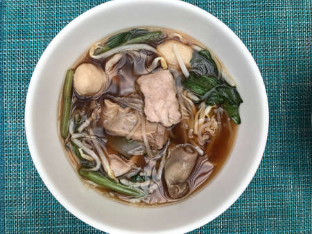 Braised Pork Noodles in Thailand.