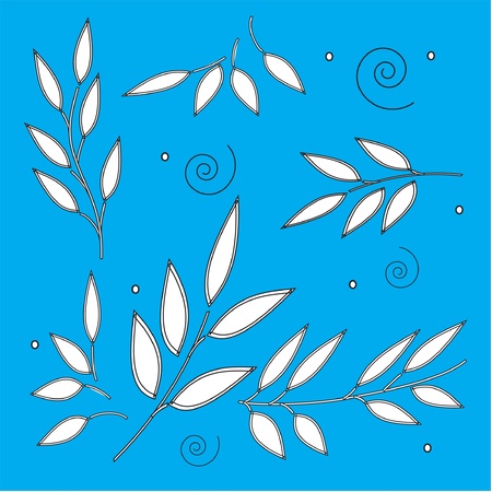 cute blue backgroundのイラスト素材