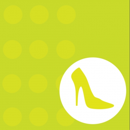 green shoes in a vintage backgroundのイラスト素材
