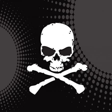 skull, skull on a modern background, のイラスト素材