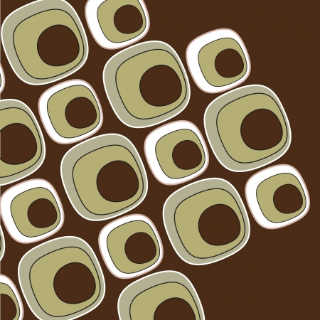 brown 60 s pattern backgroundのイラスト素材
