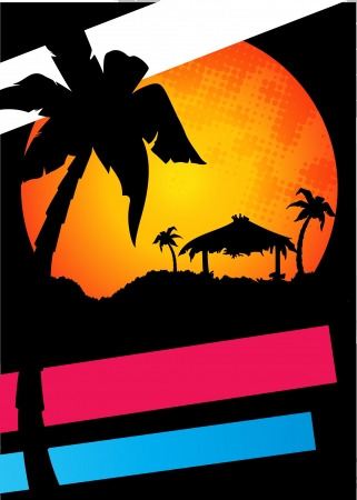 summer tropicalのイラスト素材