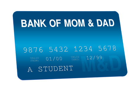 Bank of Mom and Dad Credit Card Family Financesの写真素材