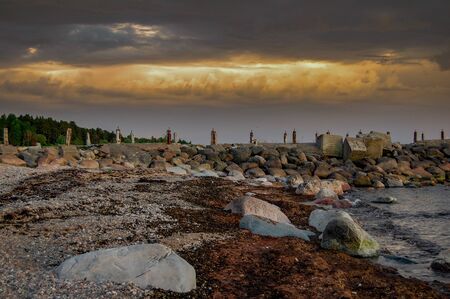 river and rocks in the Baltic Sea