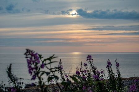 SUnset at Baltic Sea Estonianの写真素材