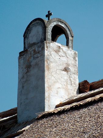 Chimney in Tihanyの写真素材