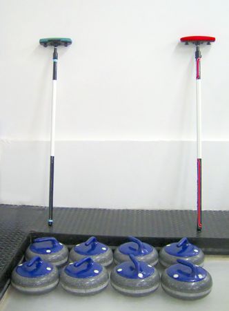 Sport: curling, blue team