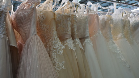 Wedding dress for Magazines and blogsの写真素材