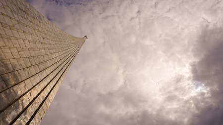 Russia Moscow sky towerのeditorial素材