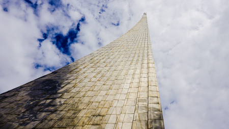 Monument to the Conquerors of Space in Moscow, Russia.のeditorial素材
