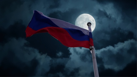 Russia flagの写真素材