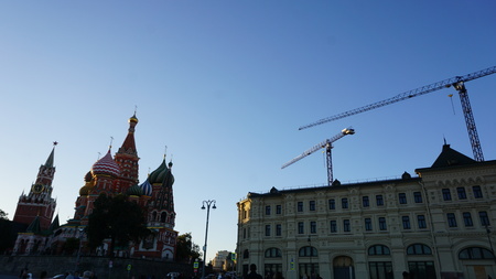 Russia Moscow Red-squareのeditorial素材