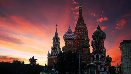Cathedral at Russia Moscow Red-square.の写真素材