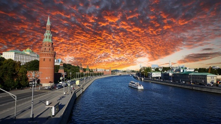 Russia Moscow nature with its artのeditorial素材