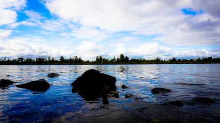 Autumn season in Russia Moscowの写真素材