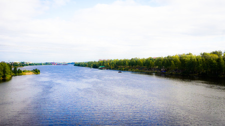 Autumn season in Russia Moscowの写真素材