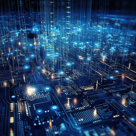 Premium Abstract Conceptual HUD and circuit board space futuristic technology ui interface hologram for business and education.AI generatedの素材