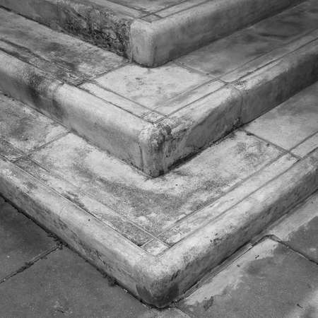 grunge 3 steps concrete stairwayの写真素材
