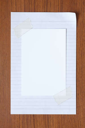 blank photo paper on white paper background
