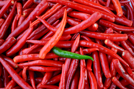 Chilli peppersの写真素材