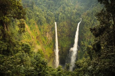 View of Tad Fane Waterfall,Champasak ,Laosの写真素材