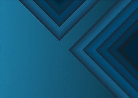 Abstract background in a modern shape with navy blue color tone and layer pattern style. All in paper cut and layers style and vector design with space for texts.のイラスト素材