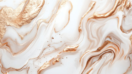 This elegant marble texture features smooth gold and white patterns, perfect for backgrounds or designs, adding a touch of luxury and sophistication.の素材