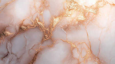 Discover a stunning marble background featuring delicate rose gold accents intertwined with soft hues, perfect for stylish and sophisticated designs.の素材