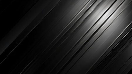 A sleek abstract background featuring smooth black gradients and linear stripes. This design creates a modern and elegant atmosphere perfect for various creative projects.の素材