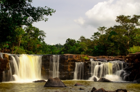 Tat Ton Waterfallの写真素材