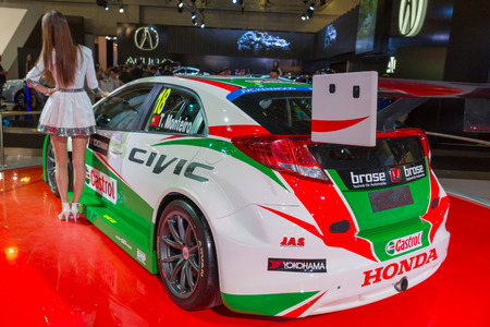 The international motor show in Moscow. 2014. Honda.のeditorial素材