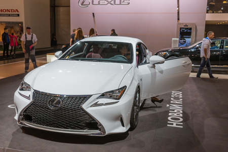 The international motor show in Moscow. 2014.Lexus.のeditorial素材