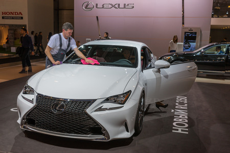 The international motor show in Moscow. 2014.Lexus.のeditorial素材