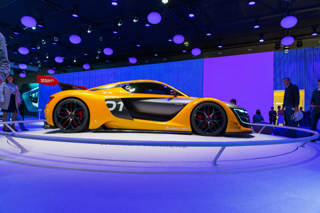 The international motor show in Moscow. 2014. Renault.のeditorial素材