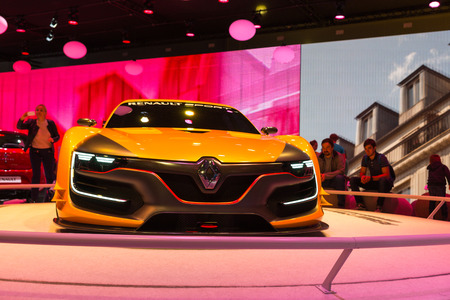 The international motor show in Moscow. 2014. Renault.のeditorial素材