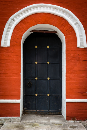Russia. Moscow. Orthodox Monastery. Ancient Door.の写真素材
