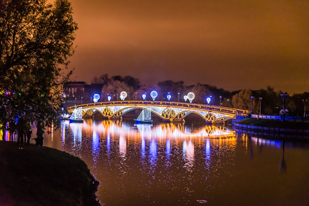 Lights on The Cristall Bridgeの写真素材