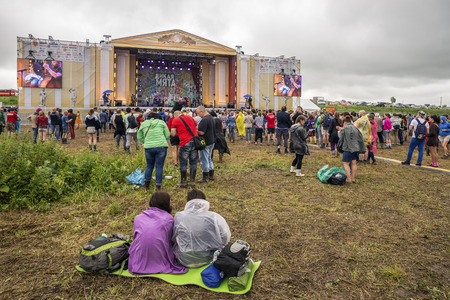 RUSSIA. TULA REGION. BUNIREVO - June 27, 2015. Music festival wild Mint.のeditorial素材