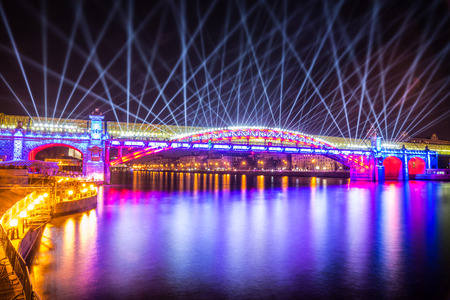 Russia. Moscow - September 26, 2015. The opening of the Festival Circle Of Light. Gorkiy Park. The...