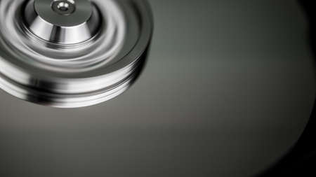 Disassembled hard drive from the computer, hdd with mirror effect Opened hard drive from the computer hdd with mirror effects Part of computer pc, laptop Closeup HDDの写真素材