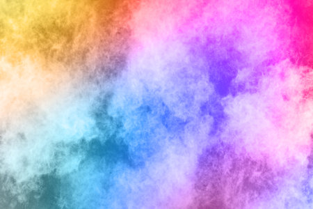 Fantasy cloud. Colorful fractal illustration. Abstract design. 3D renderingの写真素材