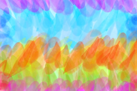 Rainbow colorful watercolor backgroundの写真素材