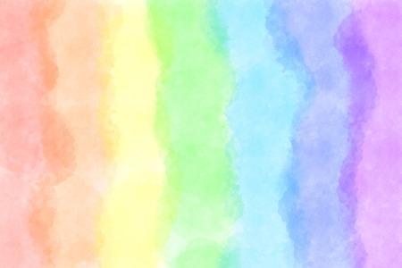 Rainbow colorful watercolor backgroundの写真素材