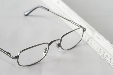 Reading Glasses Measured Side Templeの写真素材