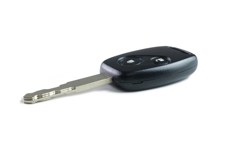 Remote car key isolated on white backgroundの写真素材