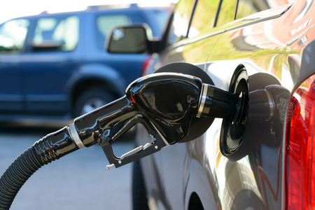 Close up of gas filling at petrol station