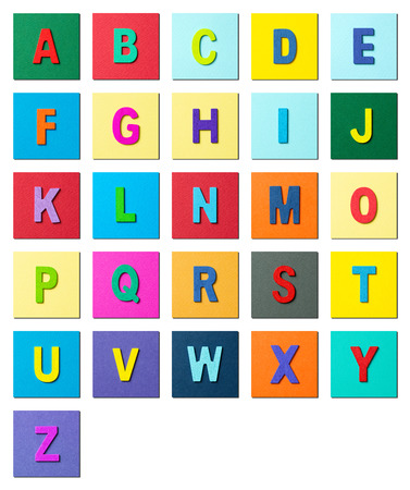 Wooden textured alphabet in capital lettersの写真素材